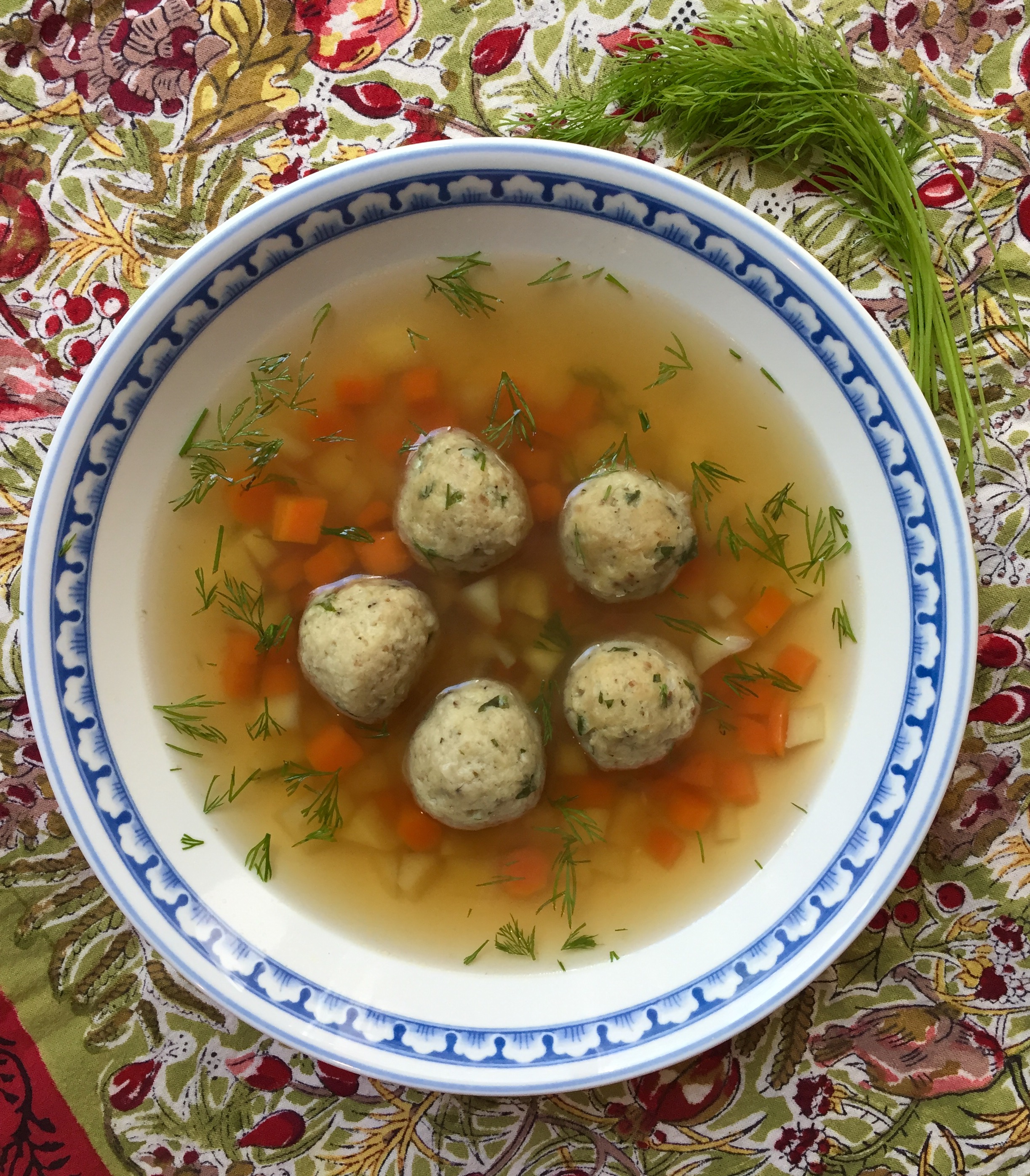 Matzah ball soup