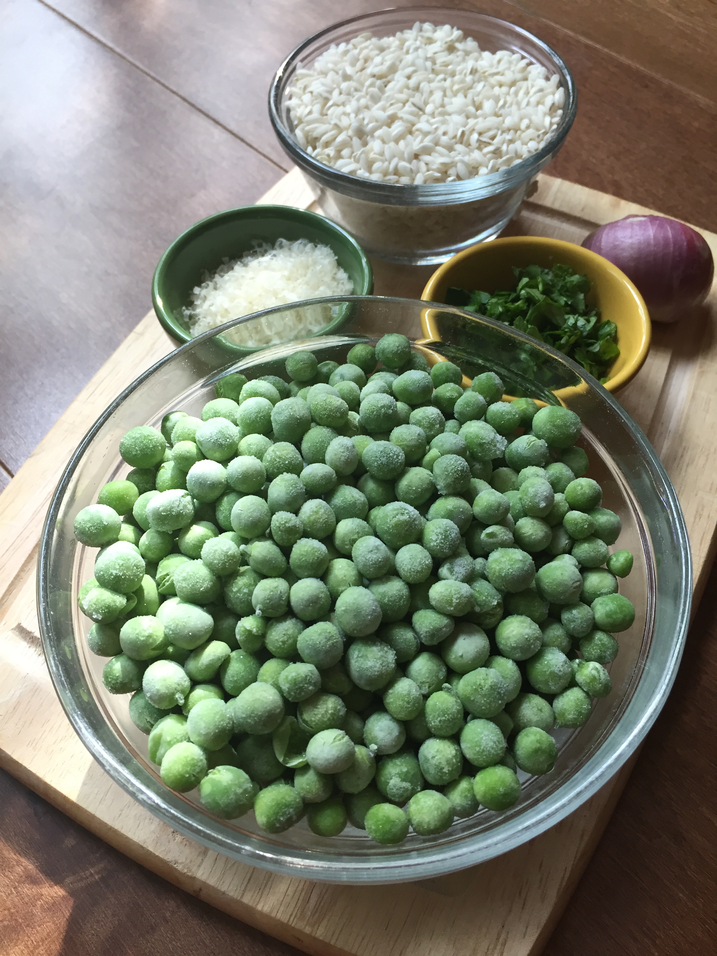 Risi e bisi ingredients